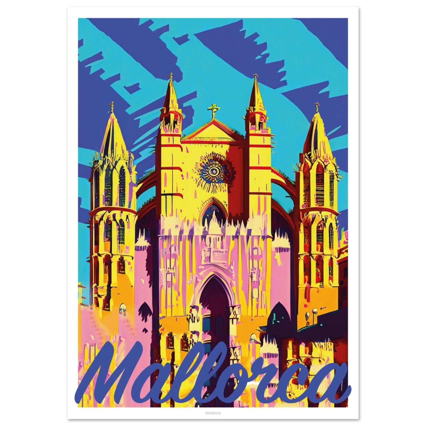 Mallorca Pop Art by Posterify Design on Premium Matte Paper - Posterify