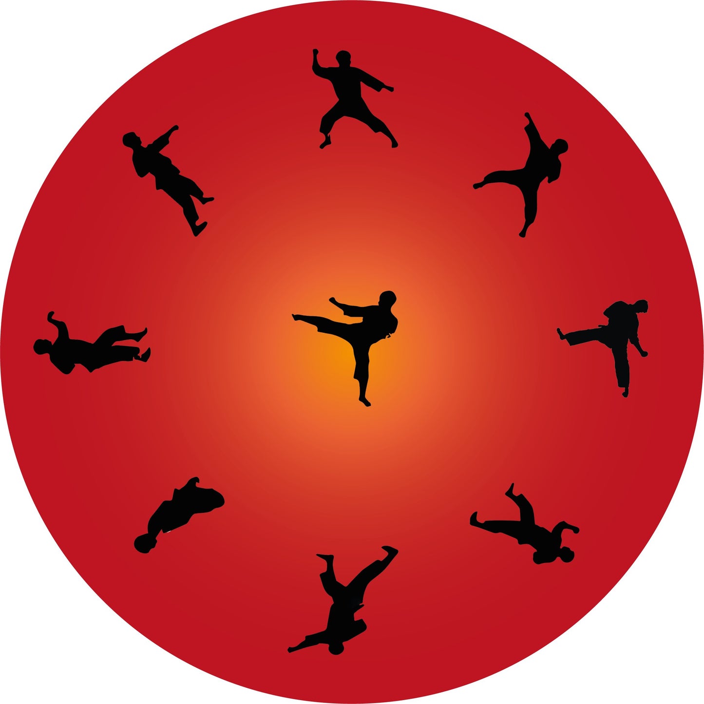 Martial Art Positions Training Mat - Posterify