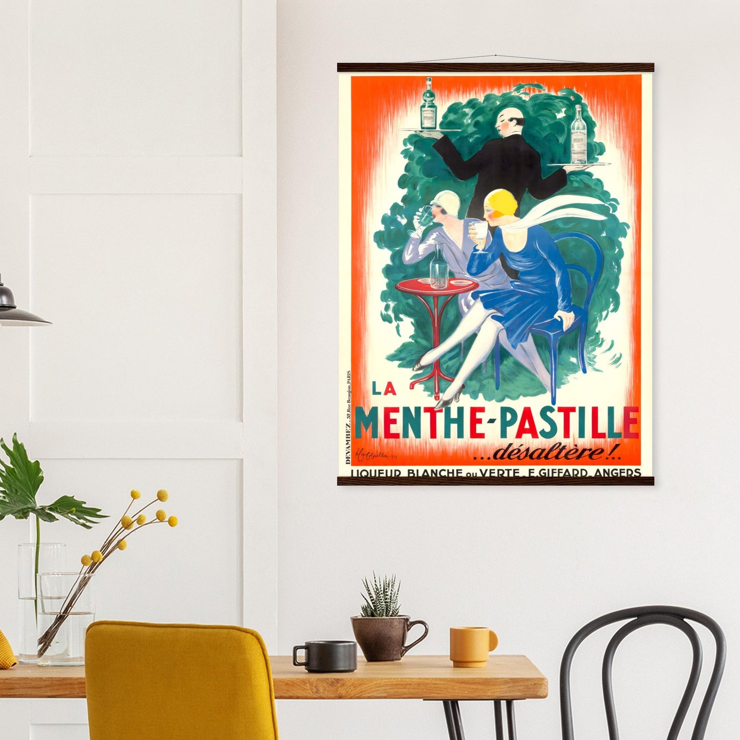 Menthe Pastille Vintage Poster Reprint on Premium Matte Paper - Posterify