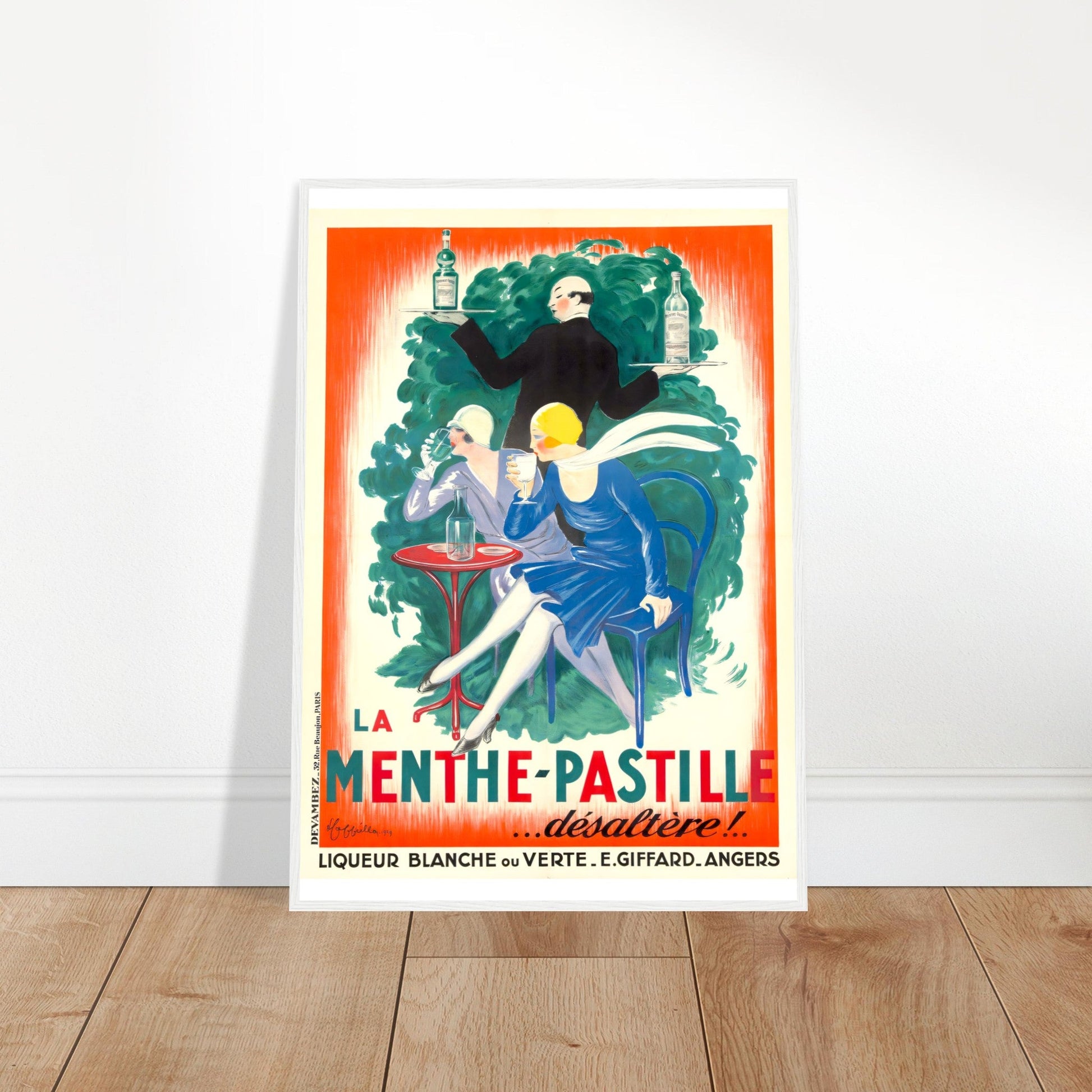 Menthe Pastille Vintage Poster Reprint on Premium Matte Paper - Posterify