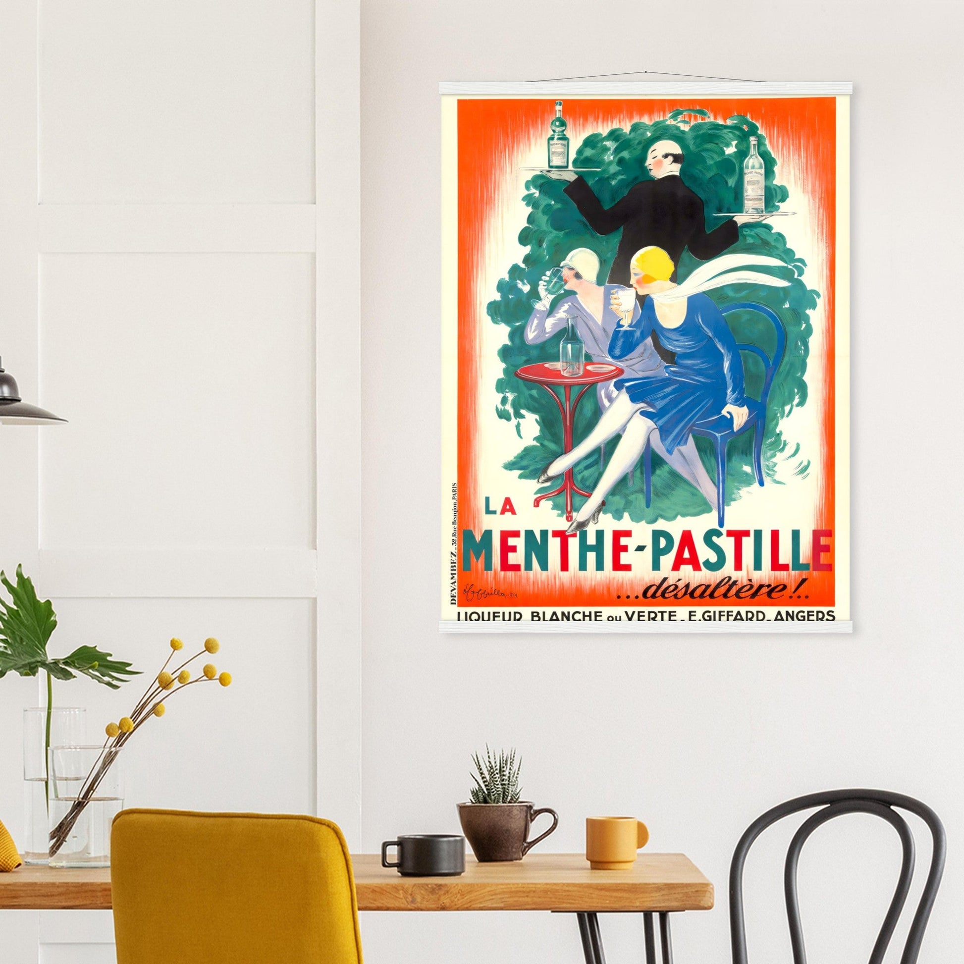 Menthe Pastille Vintage Poster Reprint on Premium Matte Paper - Posterify