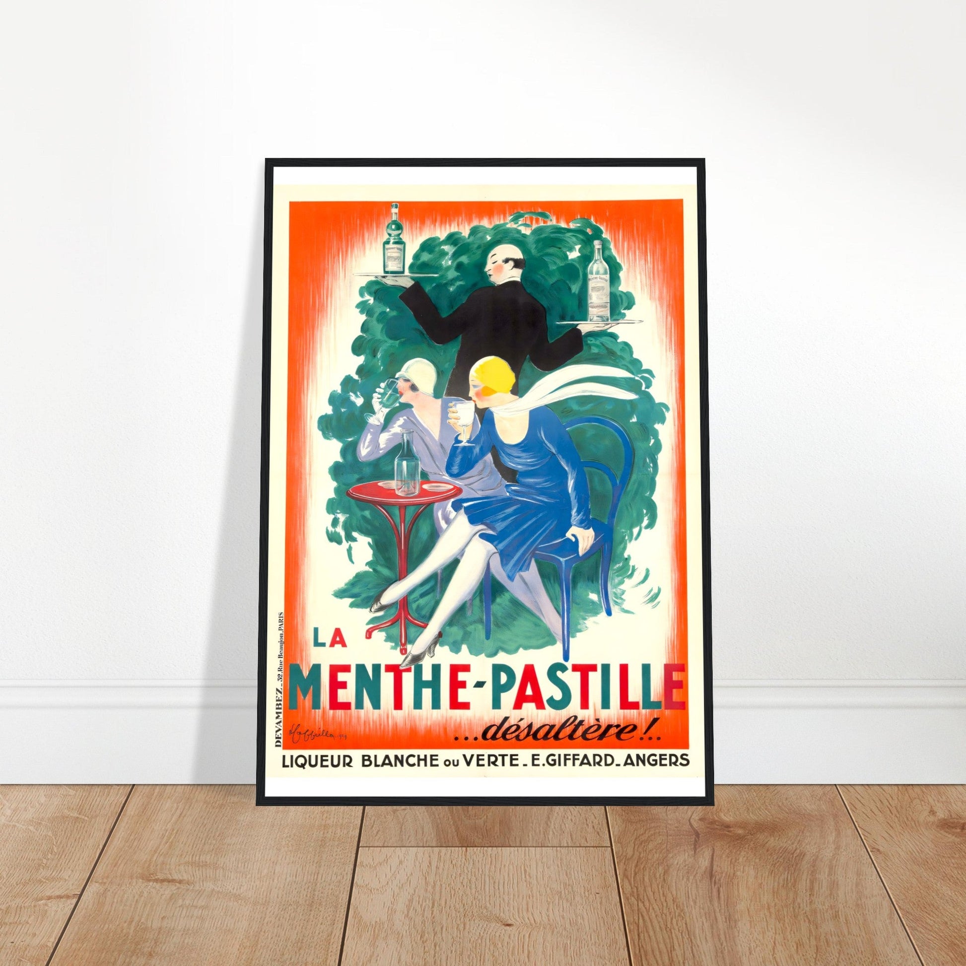 Menthe Pastille Vintage Poster Reprint on Premium Matte Paper - Posterify