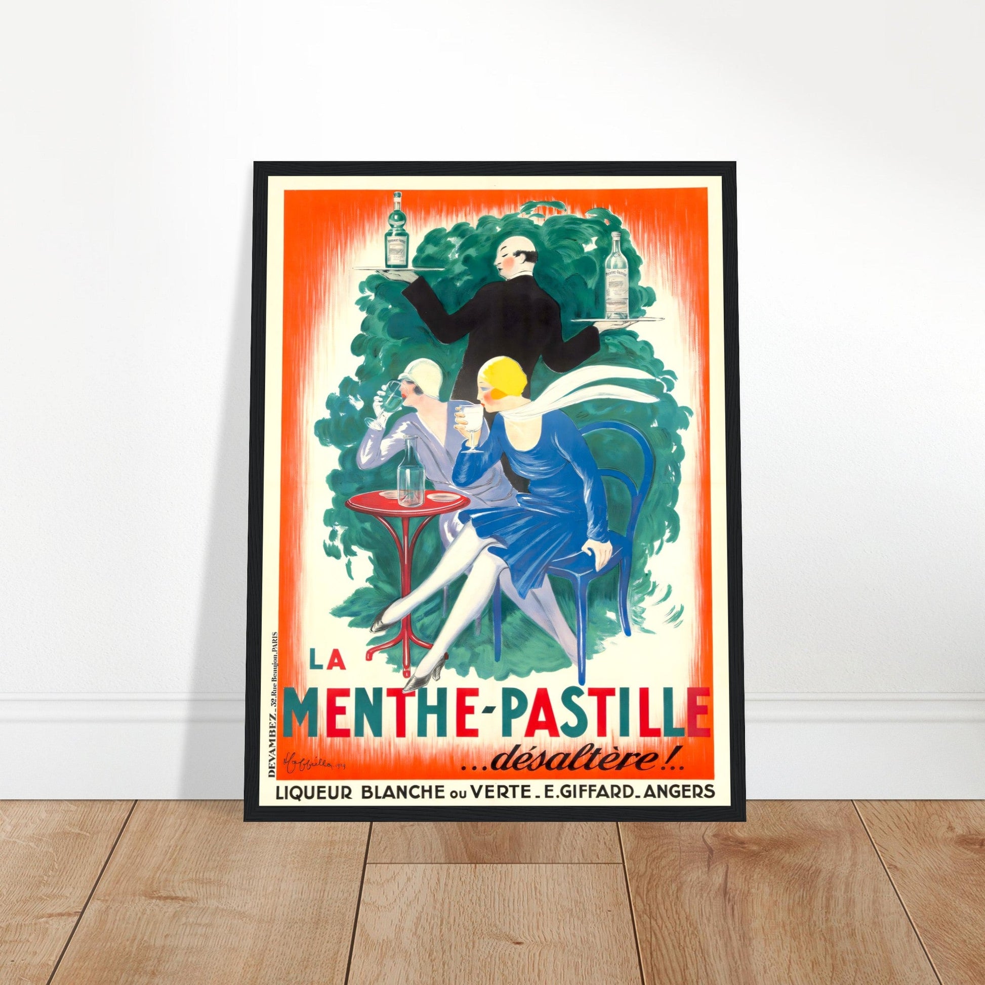 Menthe Pastille Vintage Poster Reprint on Premium Matte Paper - Posterify
