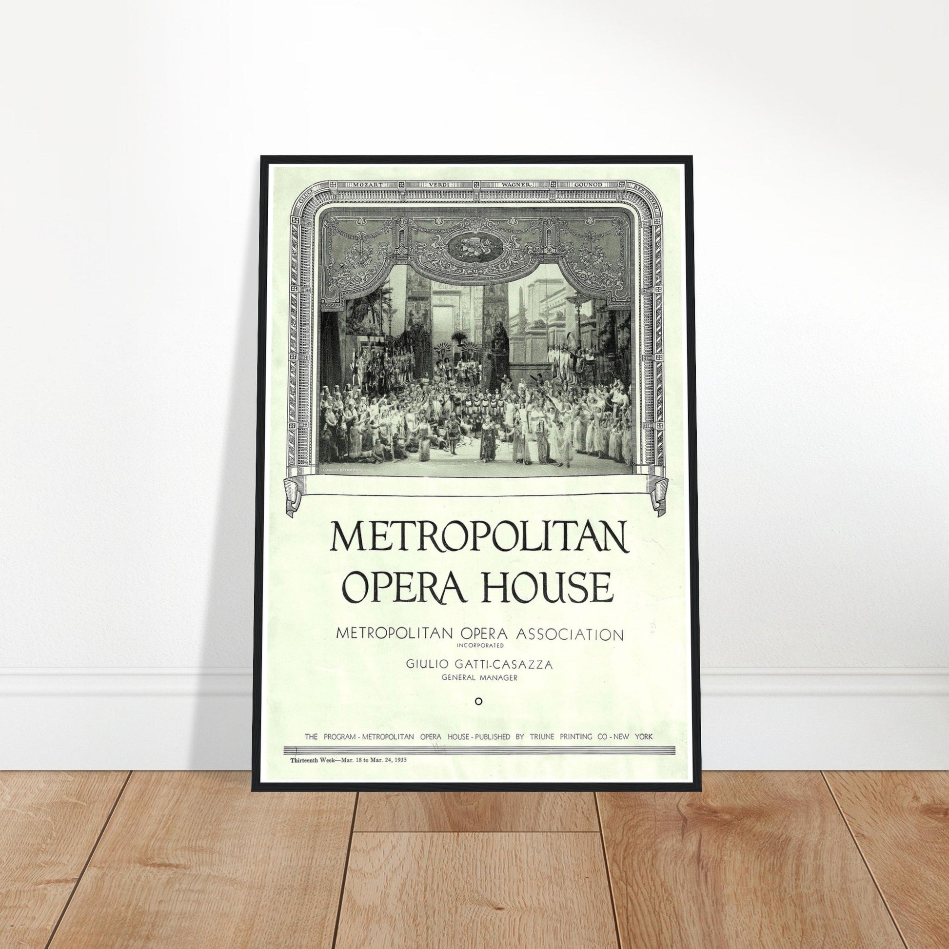 Metropolitan Opera House 1935 Original reprint Poster on Premium Matte Paper - Posterify