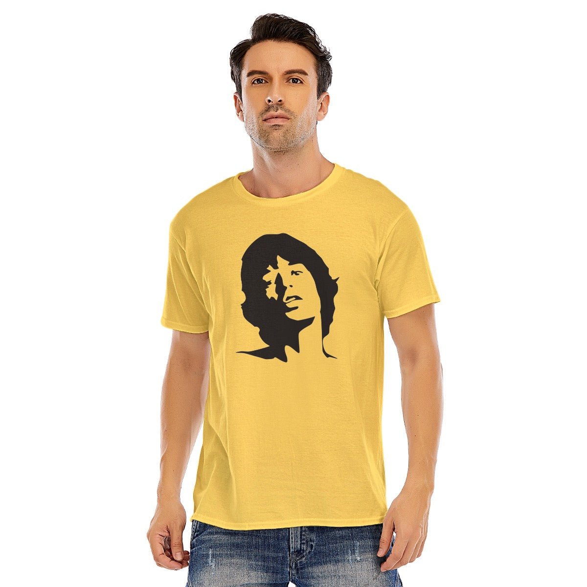 Mick Jagger Unisex O - neck Short Sleeve T - shirt | 180GSM Cotton (DTF) - Posterify