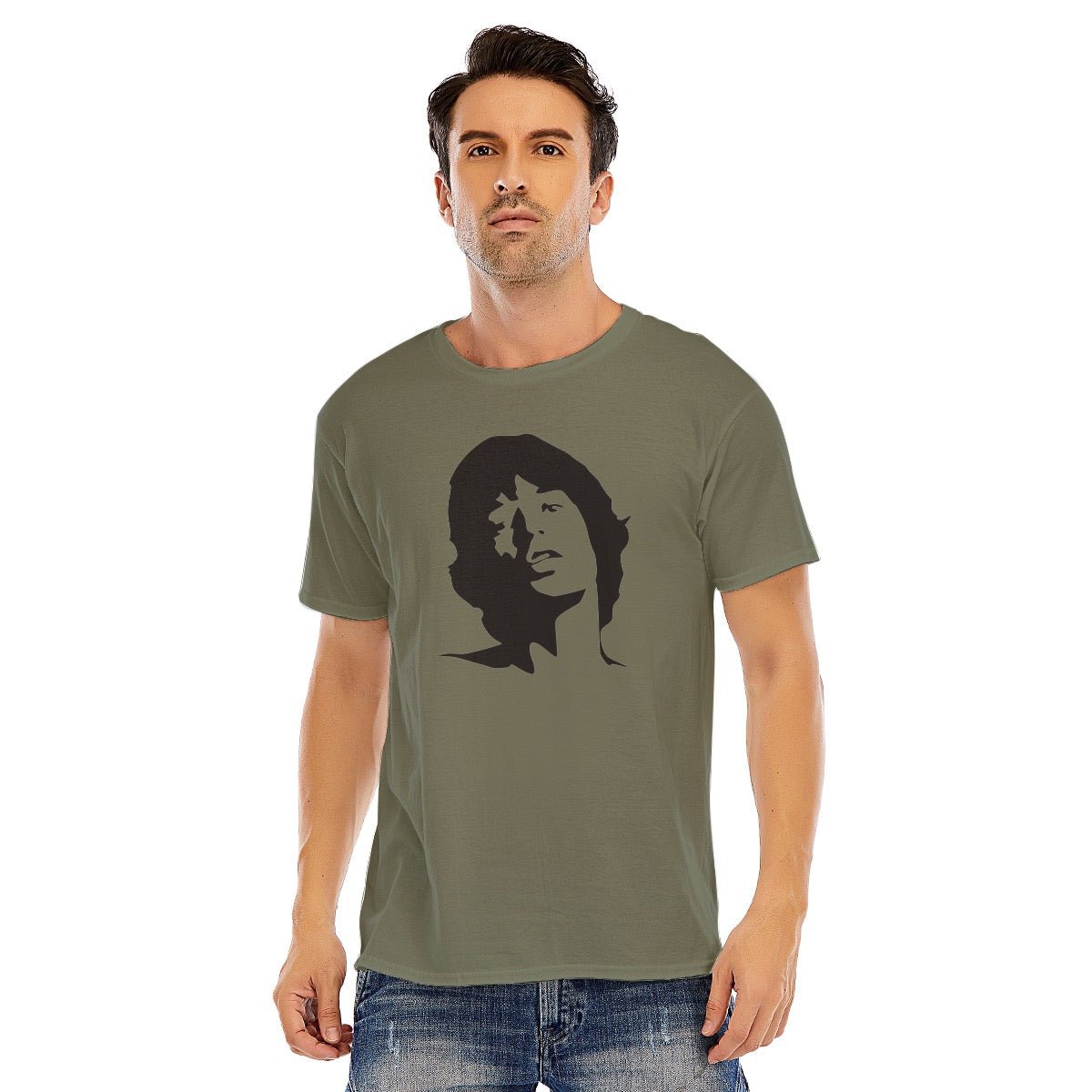 Mick Jagger Unisex O - neck Short Sleeve T - shirt | 180GSM Cotton (DTF) - Posterify