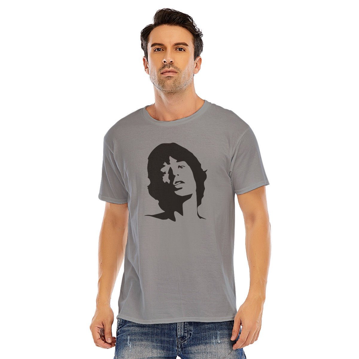 Mick Jagger Unisex O - neck Short Sleeve T - shirt | 180GSM Cotton (DTF) - Posterify