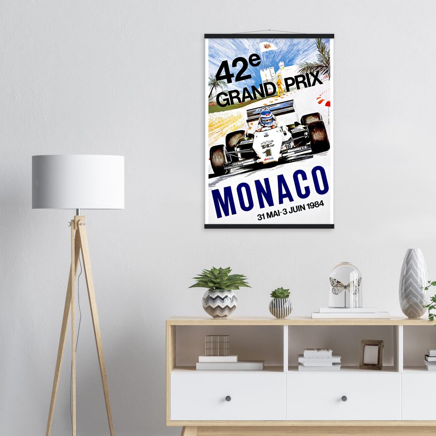 Monaco Grand Prix Vintage Poster Reprint on Premium Matte Paper - Posterify