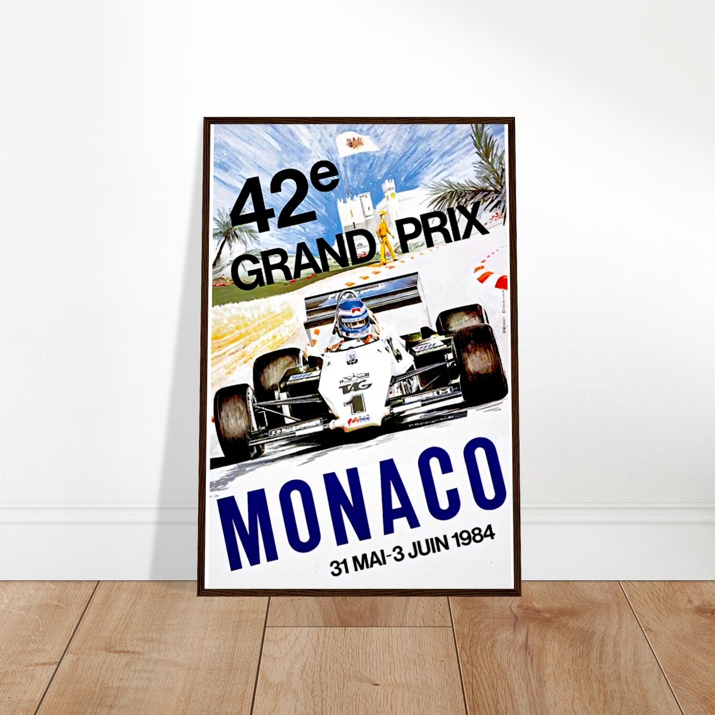 Monaco Grand Prix Vintage Poster Reprint on Premium Matte Paper - Posterify