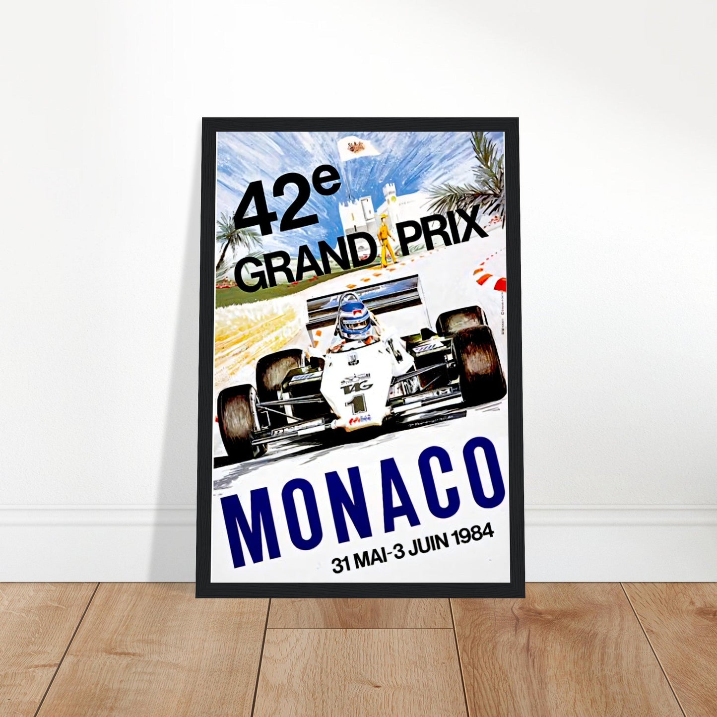 Monaco Grand Prix Vintage Poster Reprint on Premium Matte Paper - Posterify