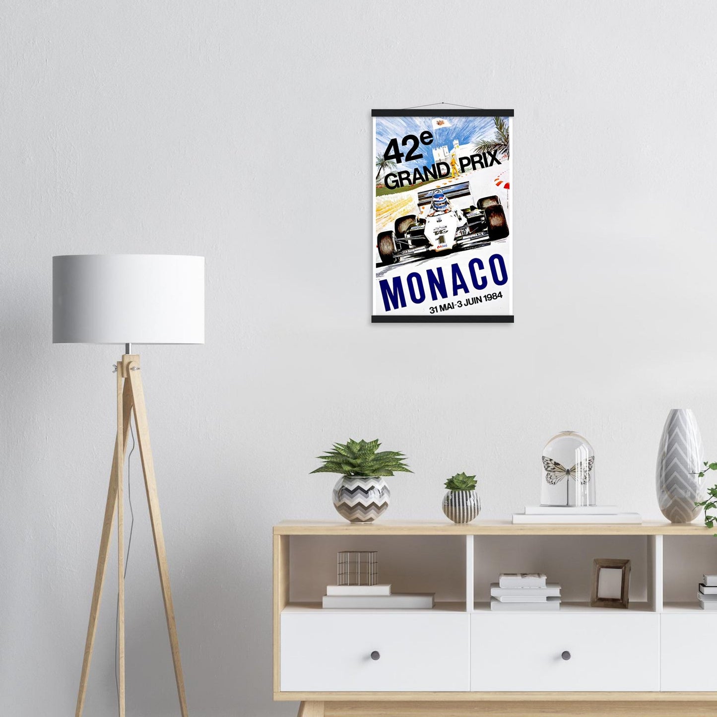 Monaco Grand Prix Vintage Poster Reprint on Premium Matte Paper - Posterify