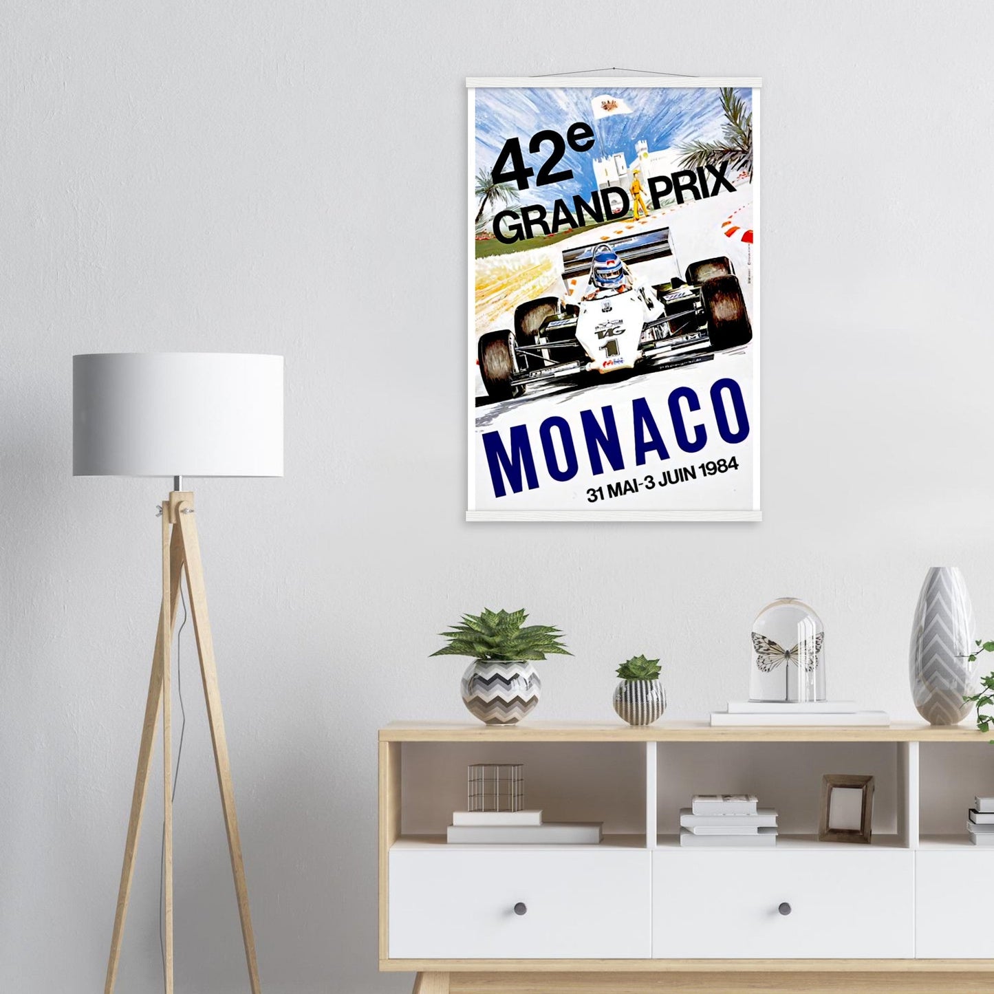 Monaco Grand Prix Vintage Poster Reprint on Premium Matte Paper - Posterify