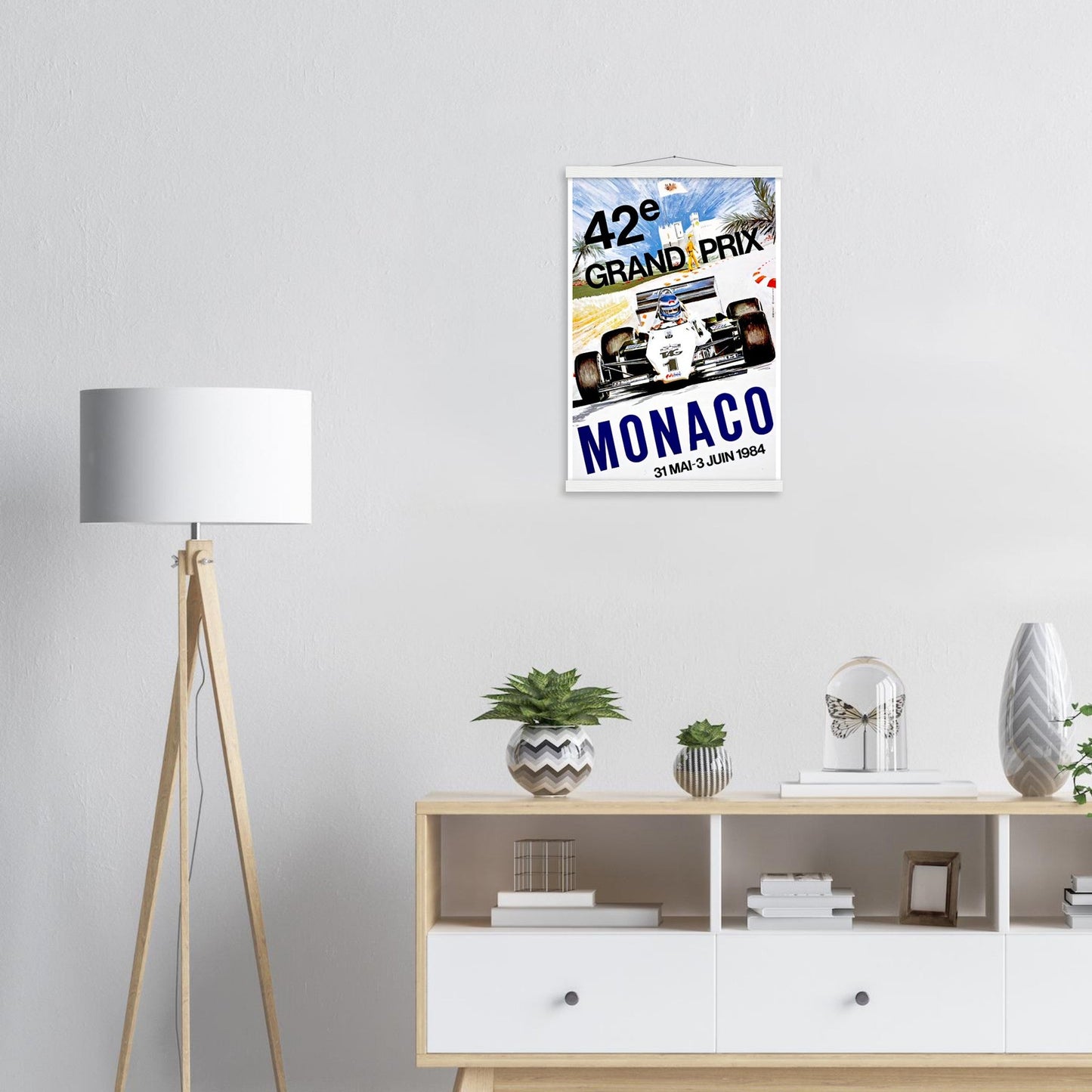 Monaco Grand Prix Vintage Poster Reprint on Premium Matte Paper - Posterify