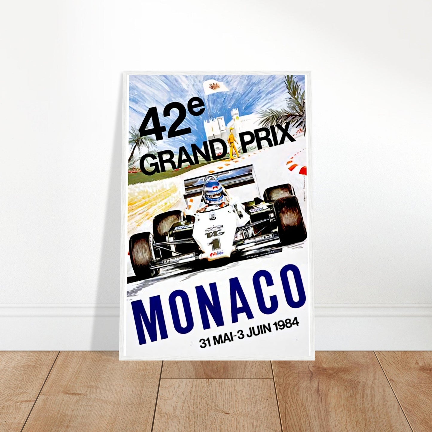 Monaco Grand Prix Vintage Poster Reprint on Premium Matte Paper - Posterify