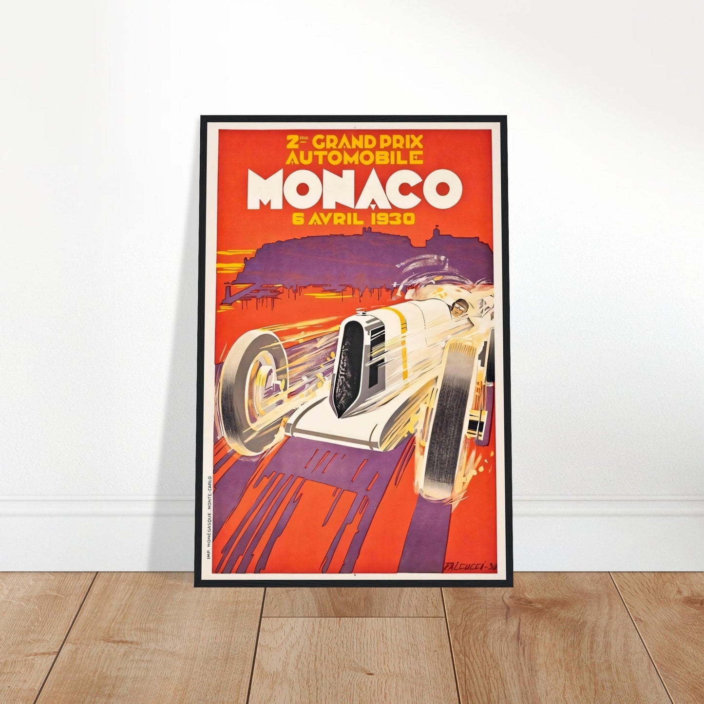 Monaco Vintage Poster Reprint on Premium matte Paper - Posterify