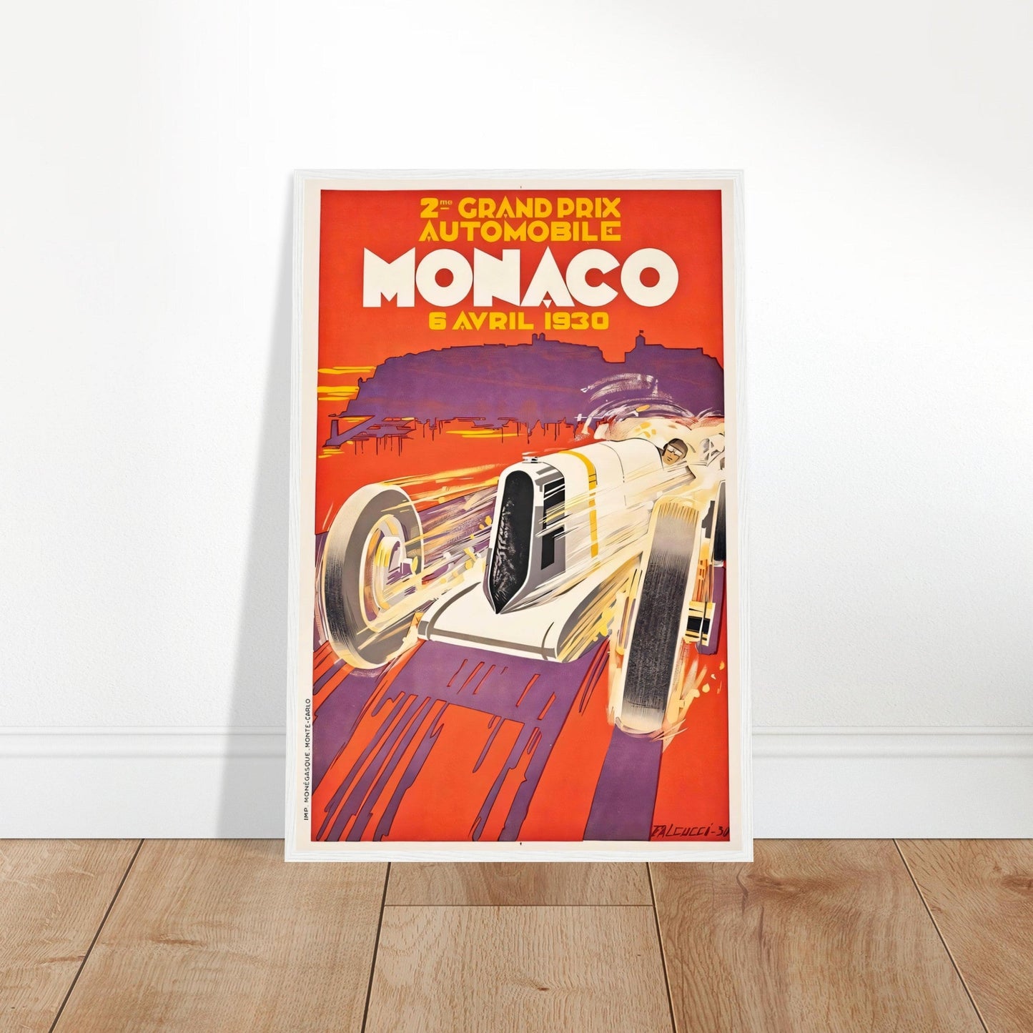 Monaco Vintage Poster Reprint on Premium matte Paper - Posterify