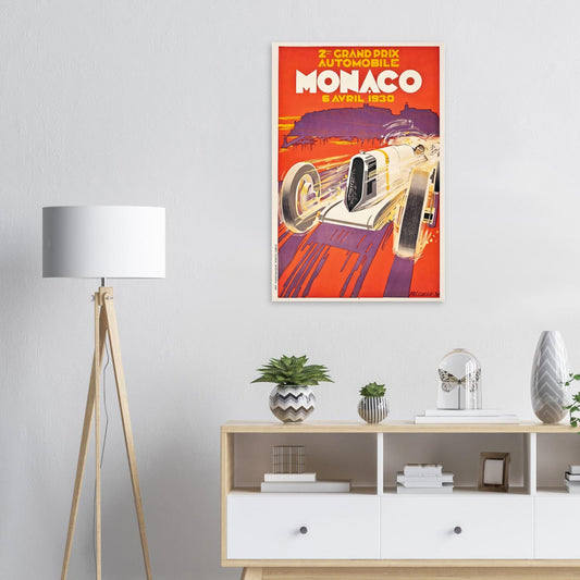 Monaco Vintage Poster Reprint on Premium matte Paper - Posterify