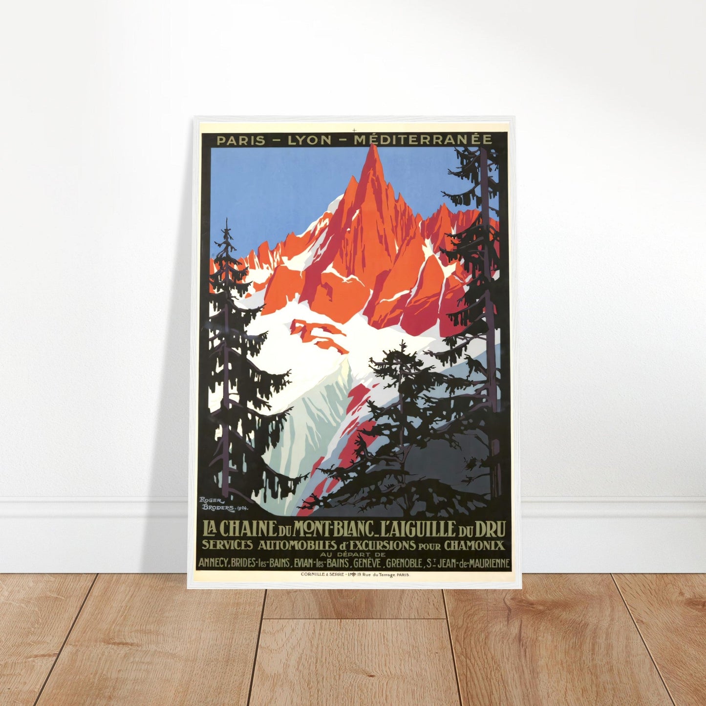 Mont Blanc Vintage Poster Reprint on Premium Matte Paper - Posterify