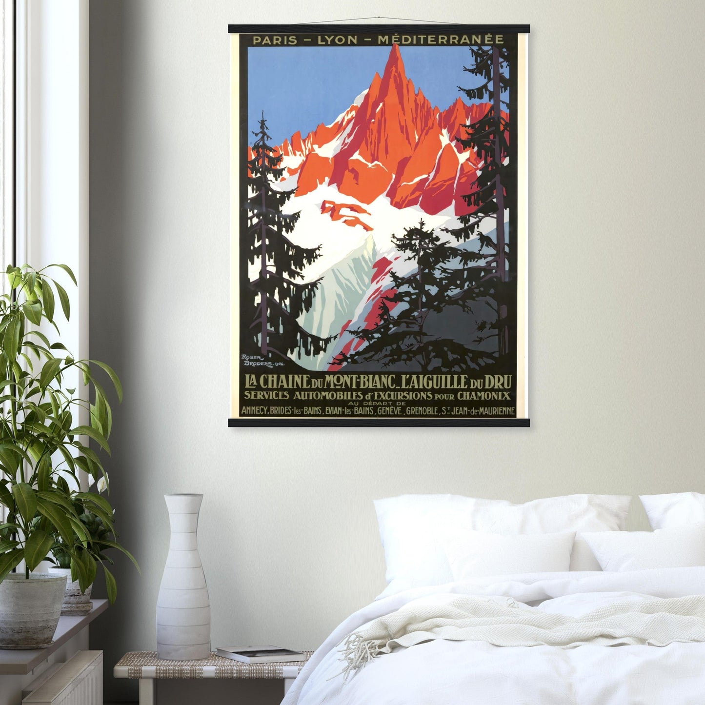 Mont Blanc Vintage Poster Reprint on Premium Matte Paper - Posterify