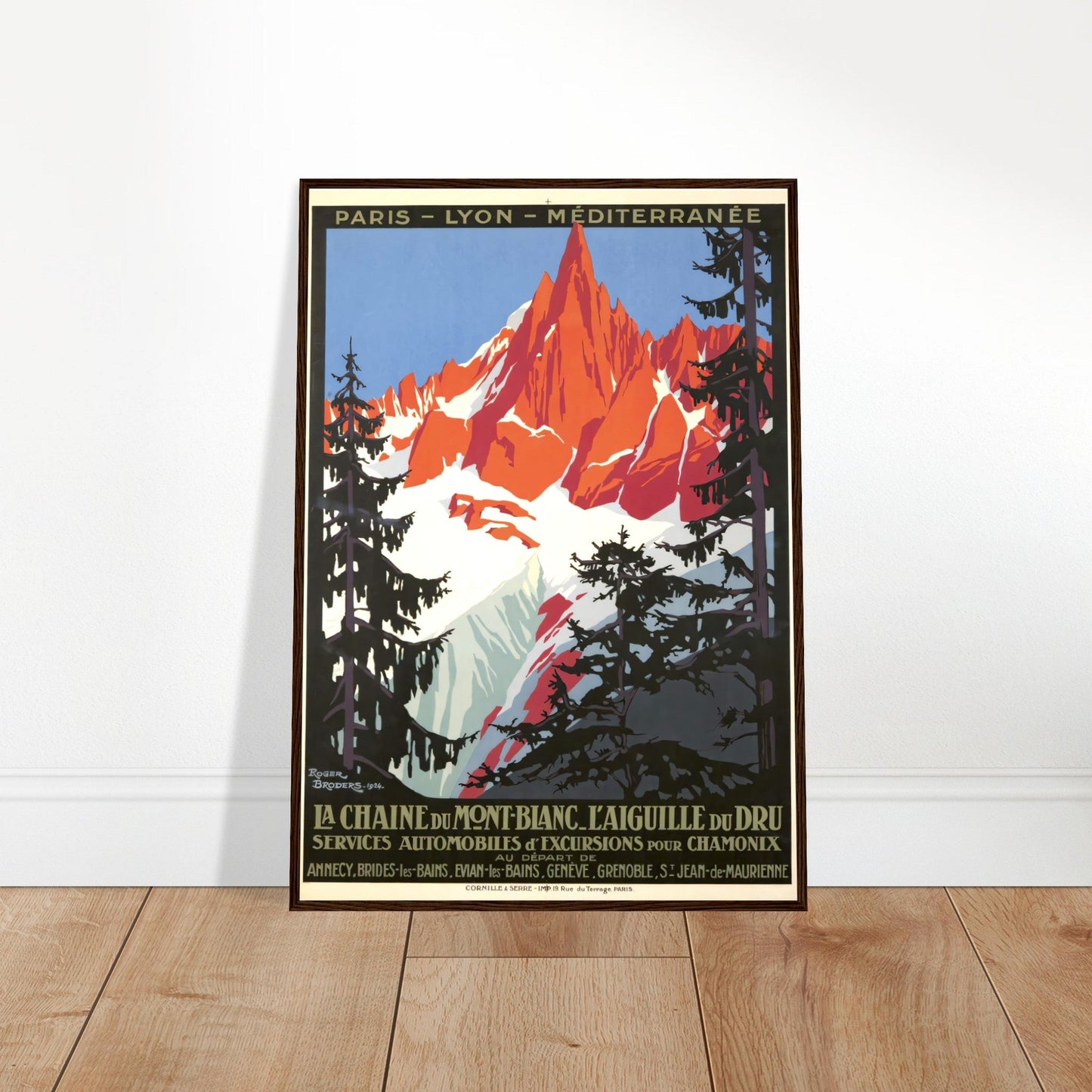 Mont Blanc Vintage Poster Reprint on Premium Matte Paper - Posterify