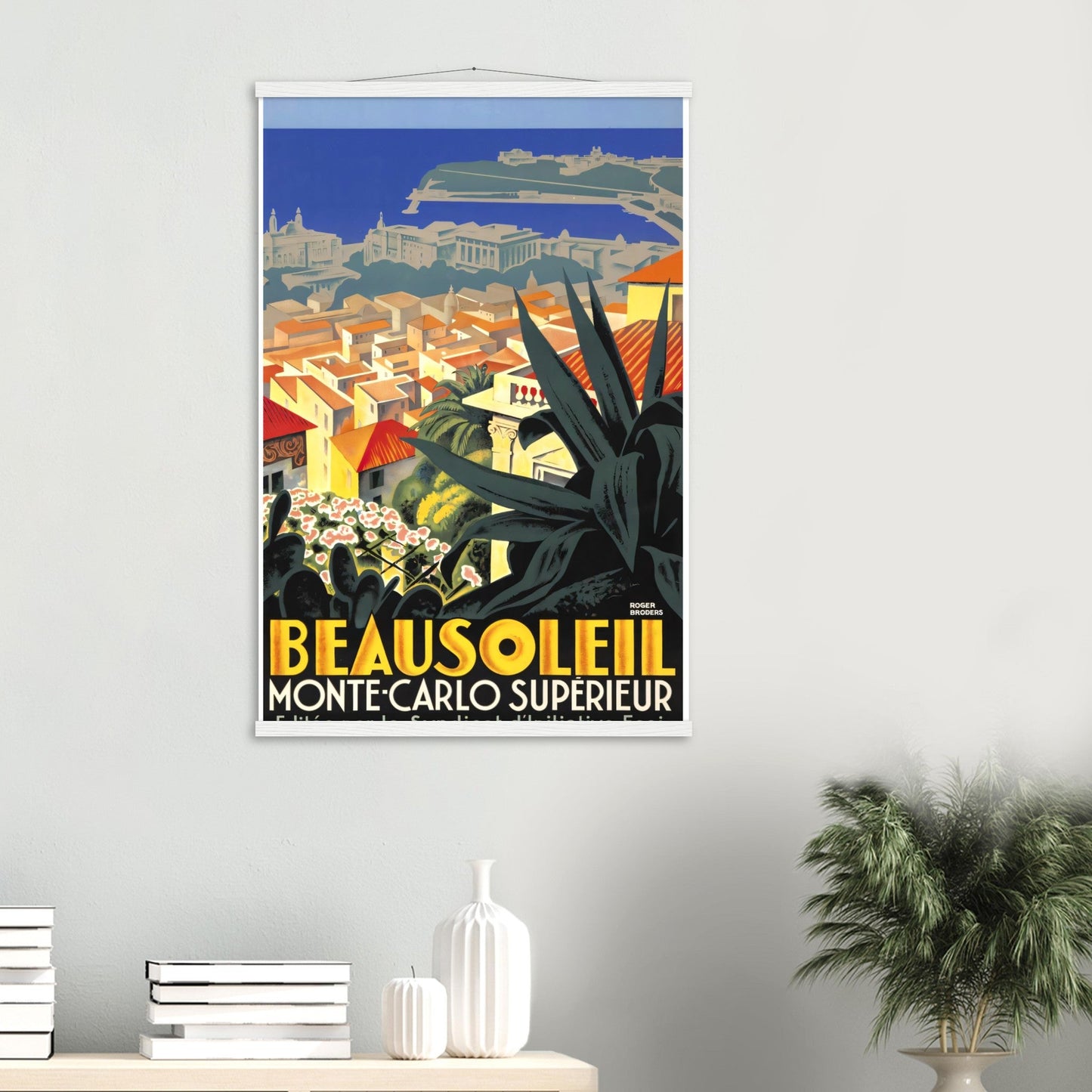 Monte Carlo Vintage Poster Reprint on Premium Matte Paper - Posterify