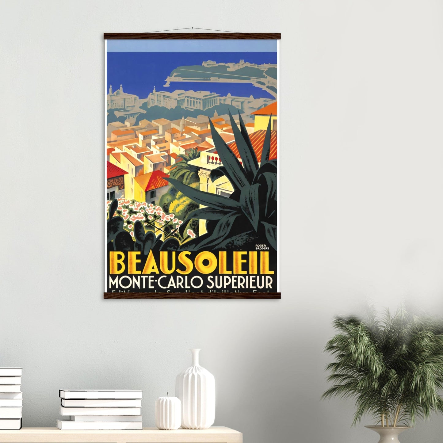 Monte Carlo Vintage Poster Reprint on Premium Matte Paper - Posterify