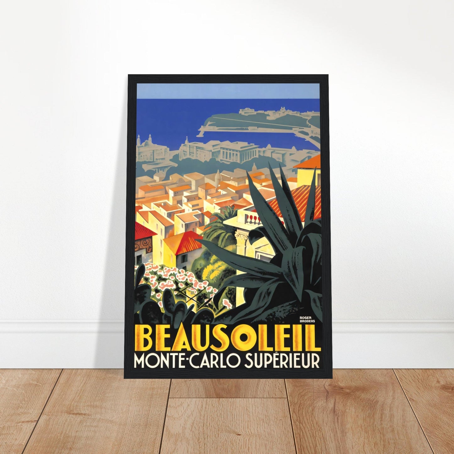 Monte Carlo Vintage Poster Reprint on Premium Matte Paper - Posterify