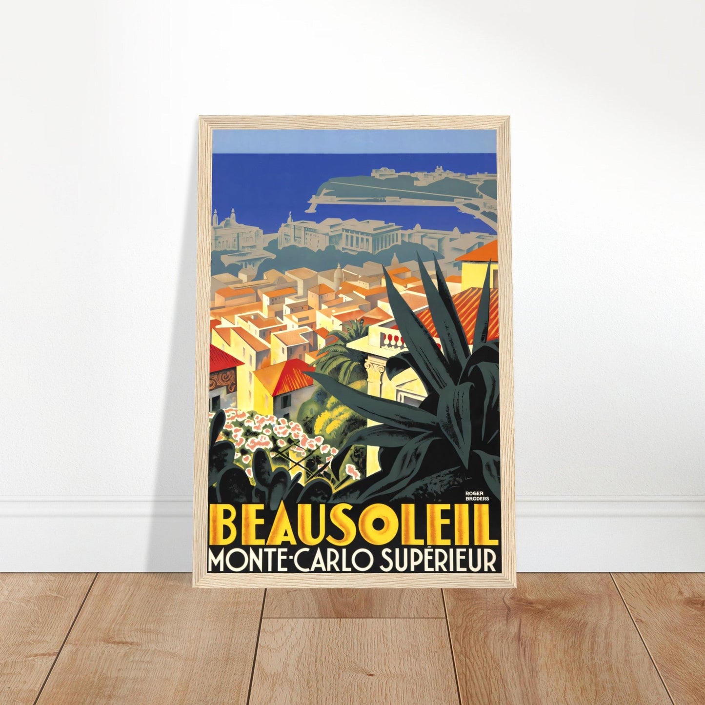 Monte Carlo Vintage Poster Reprint on Premium Matte Paper - Posterify