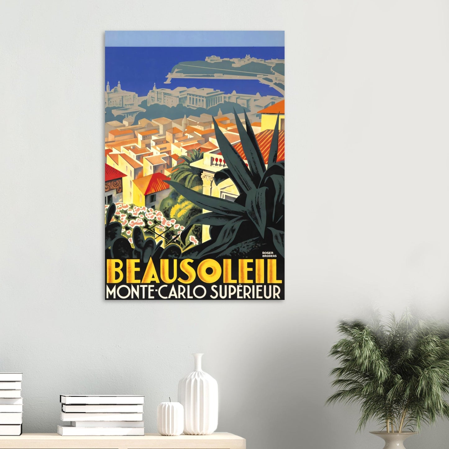 Monte Carlo Vintage Poster Reprint on Premium Matte Paper - Posterify