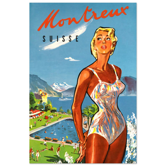 Montreux Vintage Premium Matte Paper Poster - Posterify