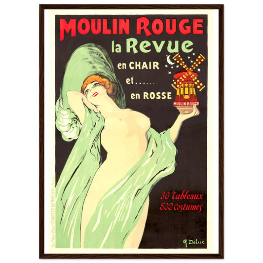 Moulin Rouge Vintage poster reprint on Premium Matte Paper - Posterify