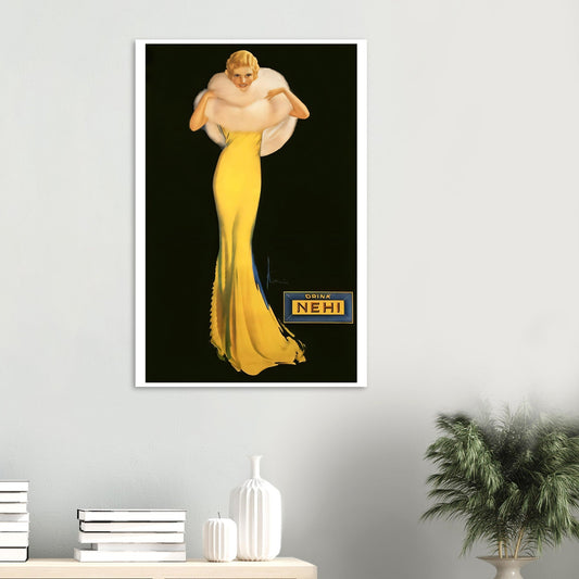 Nehi Vintage Poster Reprint on Premium Matte Paper - Posterify