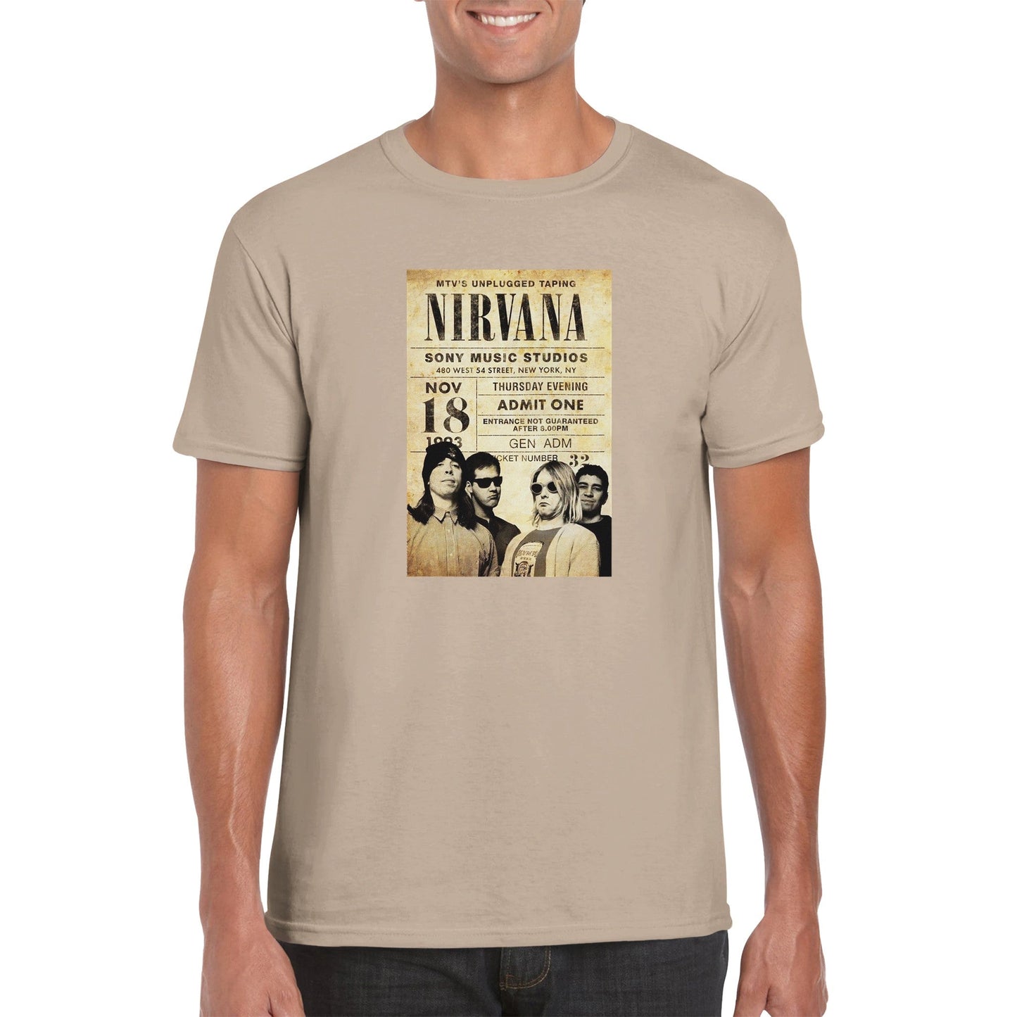 Nirvana Classic Unisex Crewneck T - shirt - Posterify