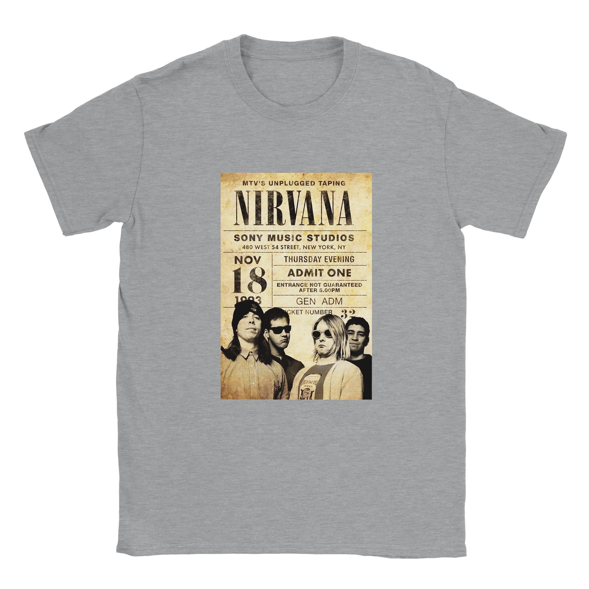 Nirvana Classic Unisex Crewneck T - shirt - Posterify