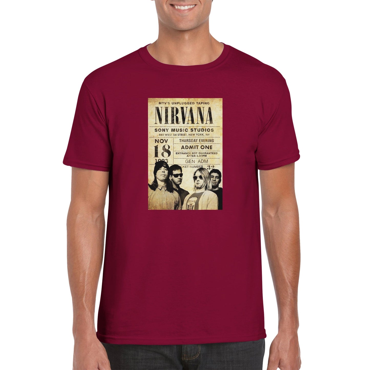 Nirvana Classic Unisex Crewneck T - shirt - Posterify