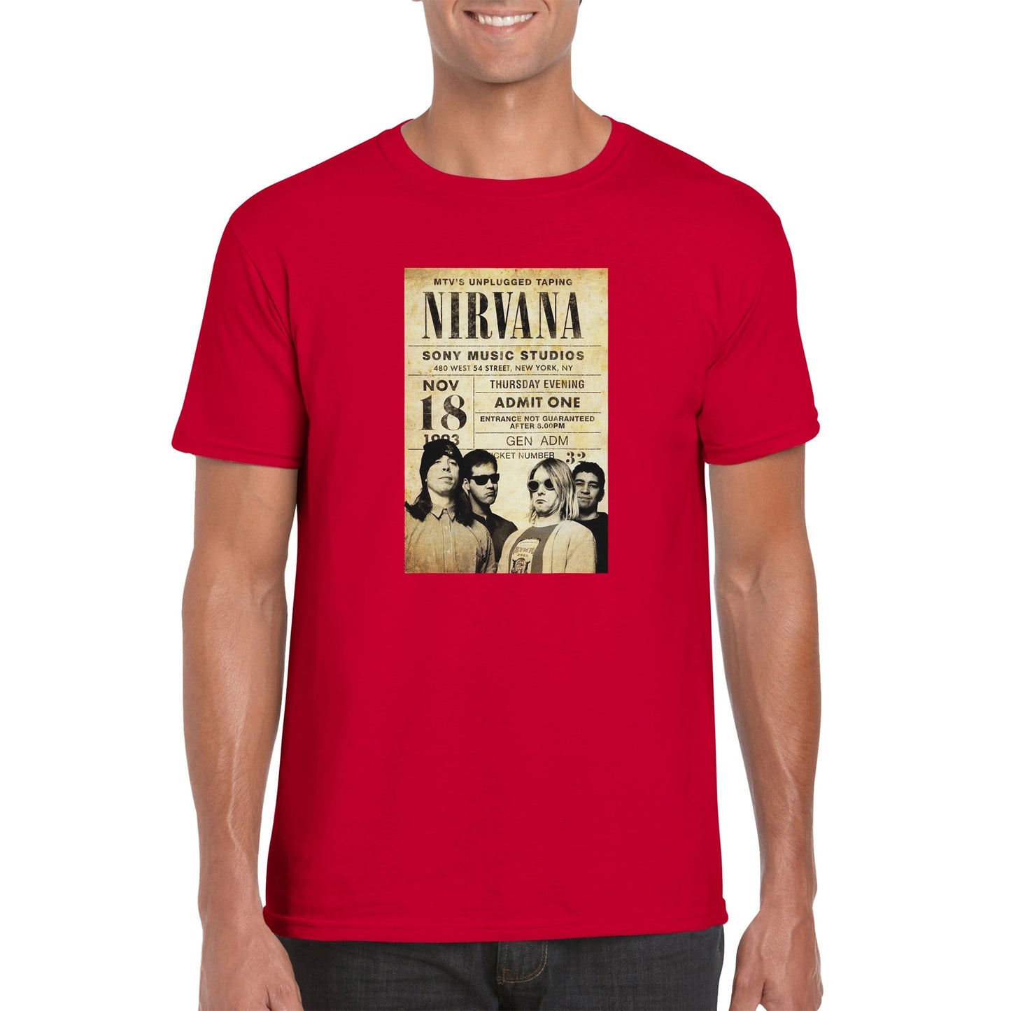 Nirvana Classic Unisex Crewneck T - shirt - Posterify