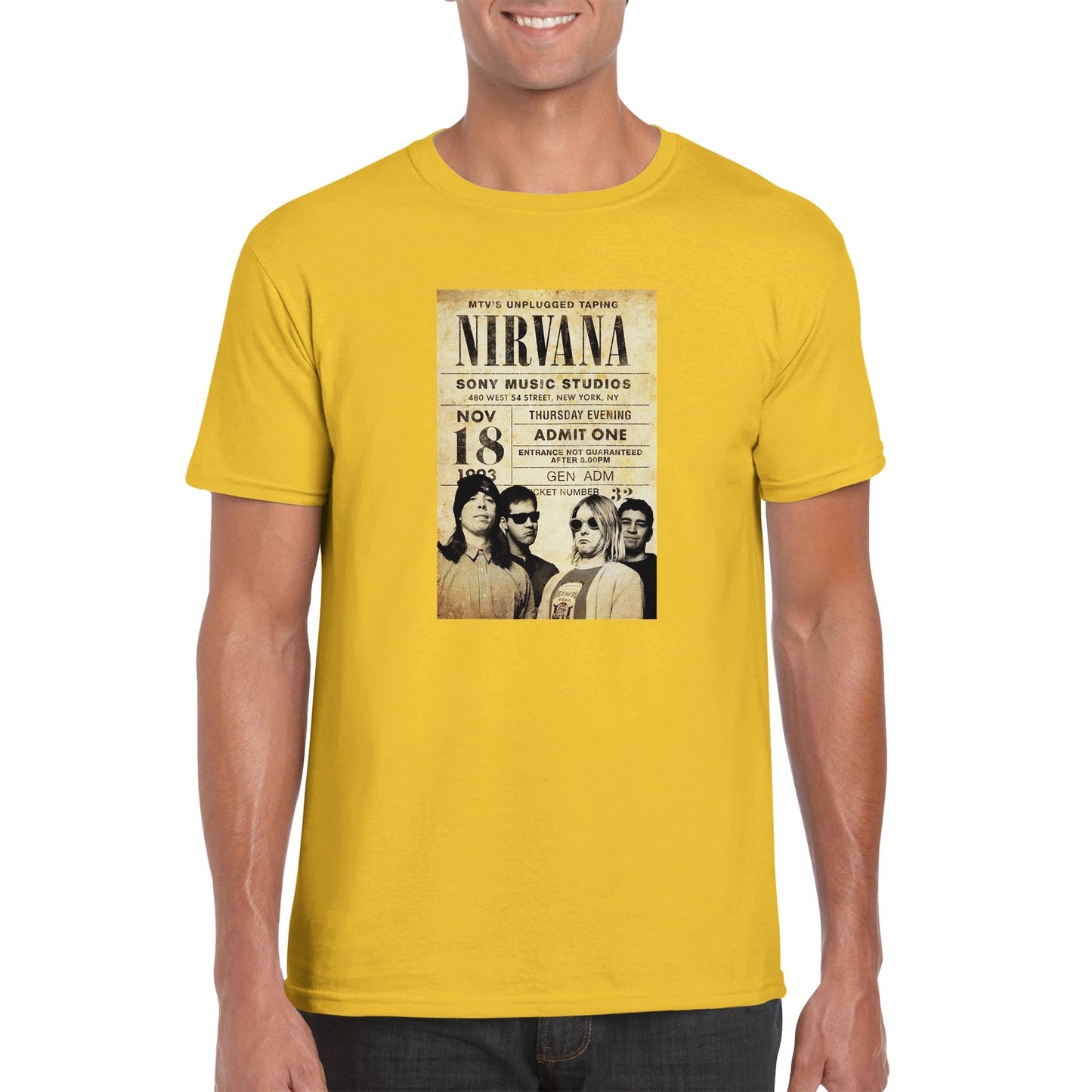 Nirvana Classic Unisex Crewneck T - shirt - Posterify