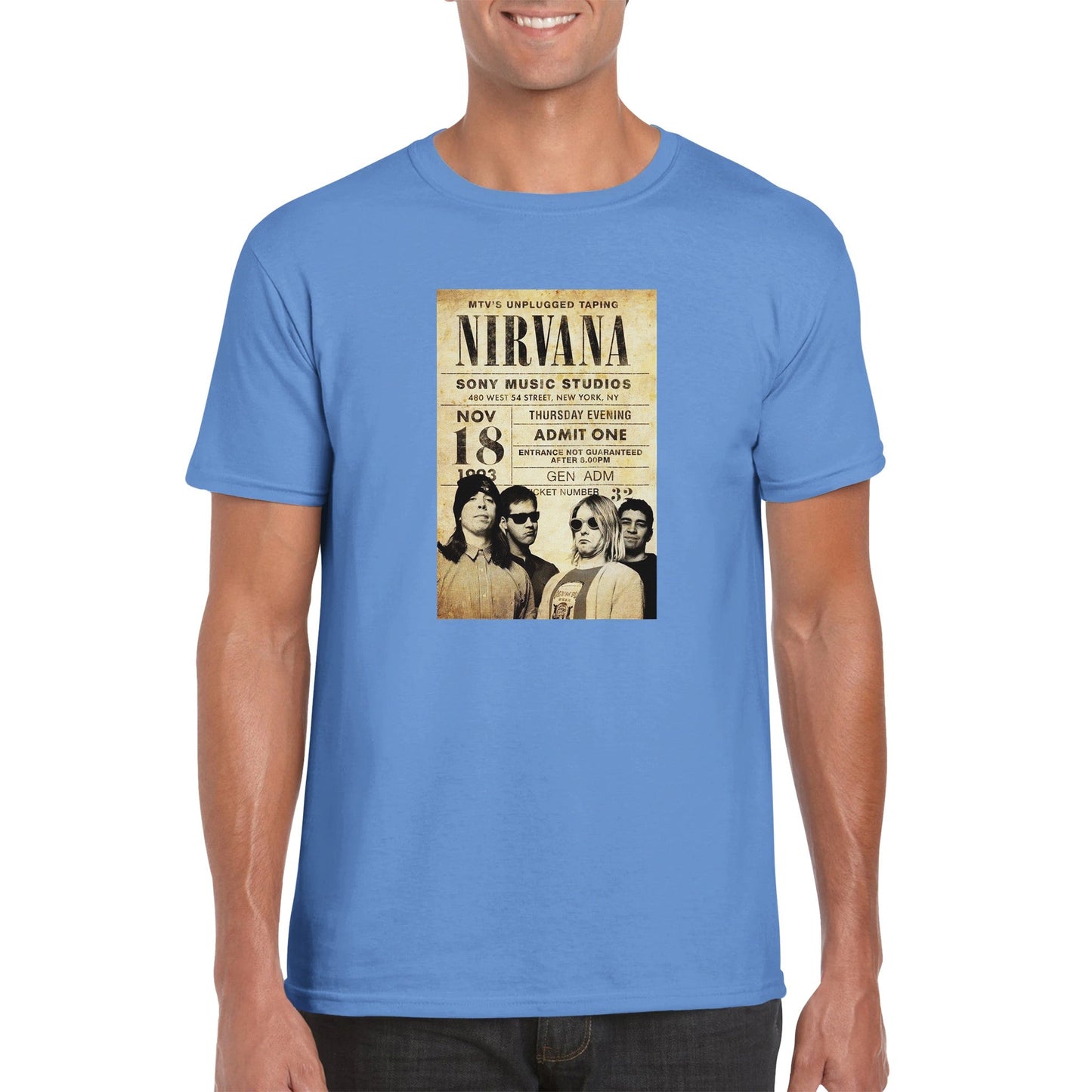 Nirvana Classic Unisex Crewneck T - shirt - Posterify