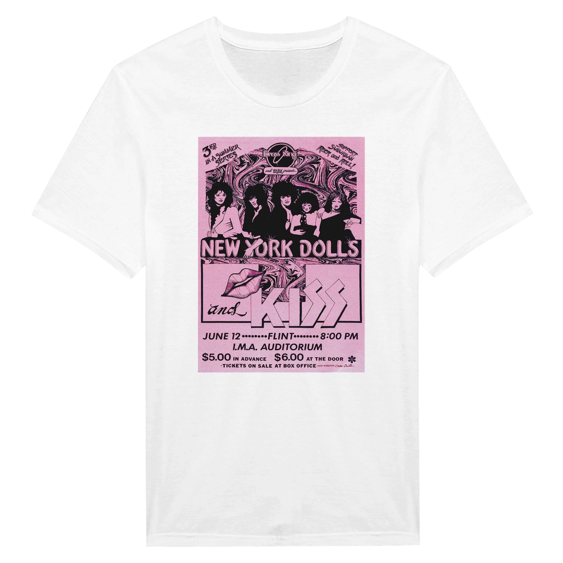 NY Dolls & Kiss Classic Unisex Crewneck T - shirt - Posterify