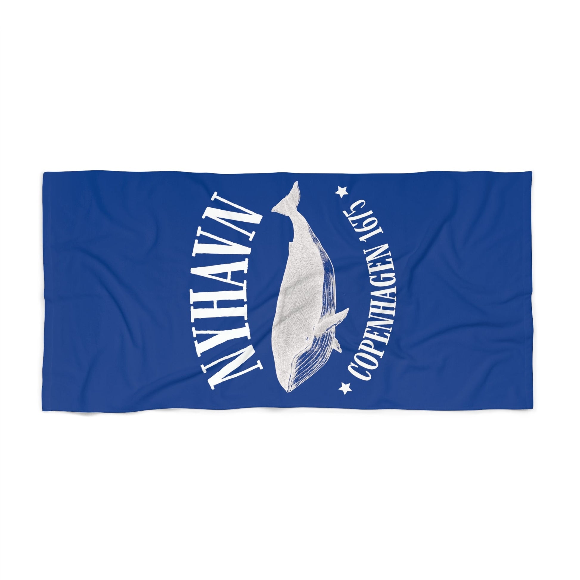 Nyhavn 1675 Copenhagen Whale Beach Towel - Posterify