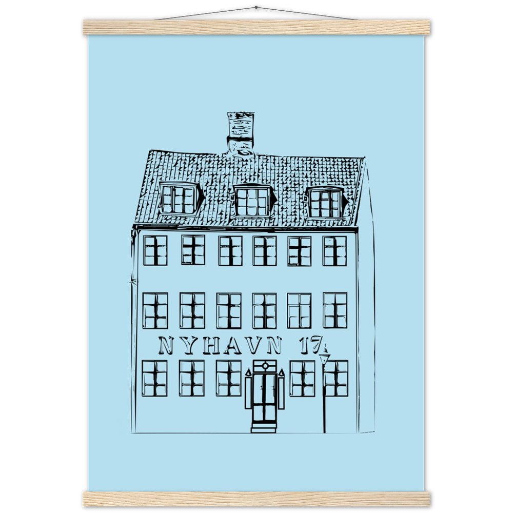 Nyhavn 17 Copenhagen Wood or Poster Print - Posterify