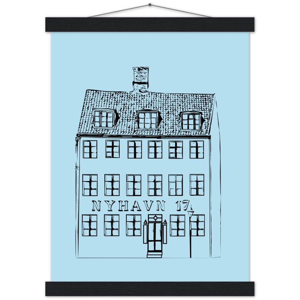 Nyhavn 17 Copenhagen Wood or Poster Print - Posterify