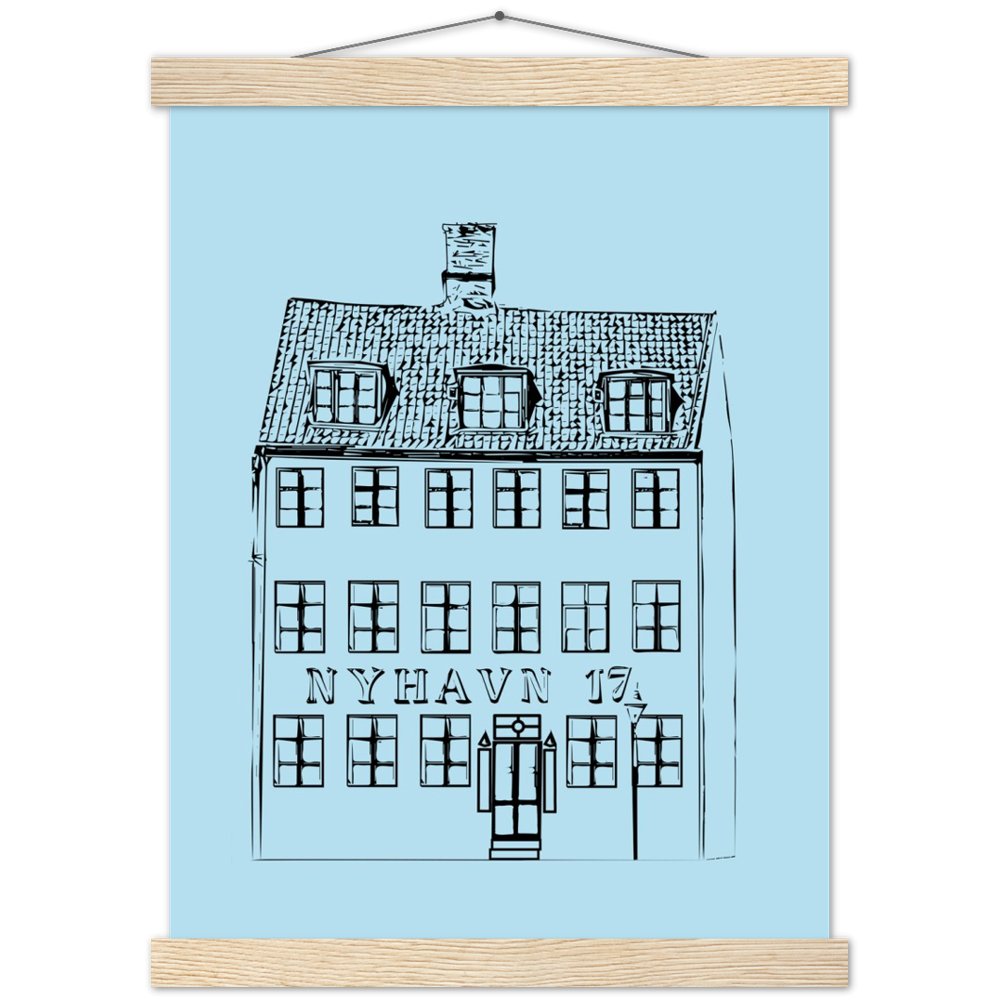 Nyhavn 17 Copenhagen Wood or Poster Print - Posterify