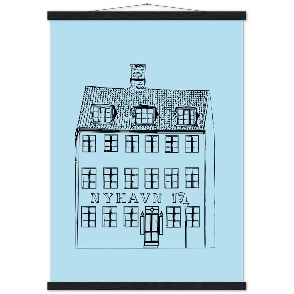 Nyhavn 17 Copenhagen Wood or Poster Print - Posterify