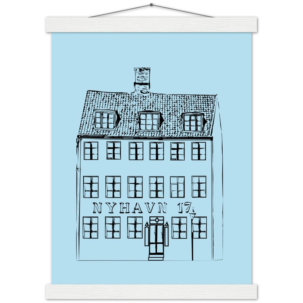 Nyhavn 17 Copenhagen Wood or Poster Print - Posterify