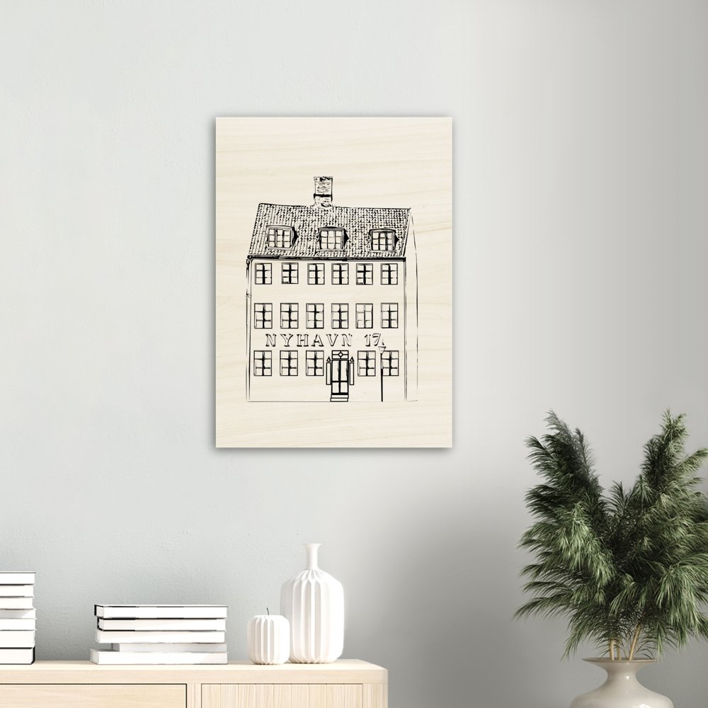 Nyhavn 17 Copenhagen Wood Print - Posterify