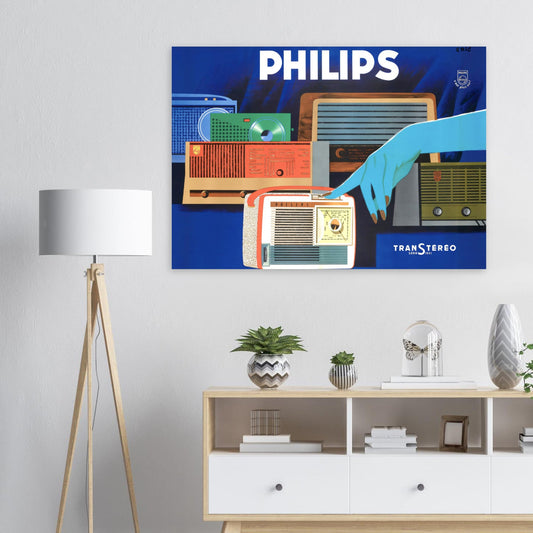 Philips Vintage Poster reprint on premium matte paper - Posterify