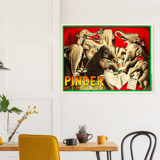 Pinder Vintage Poster Reprint on Premium Matte Paper - Posterify