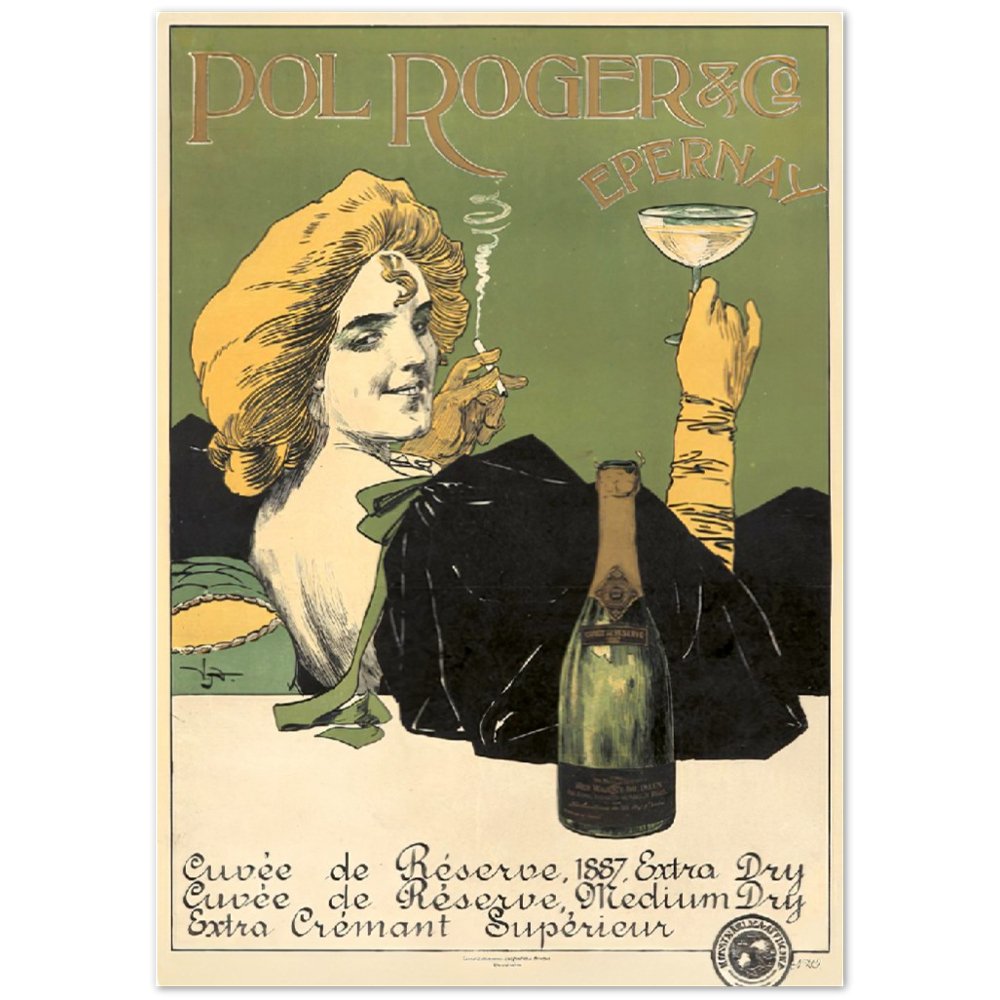 Pol Roger Vintage Poster on Premium Matte Paper - Posterify