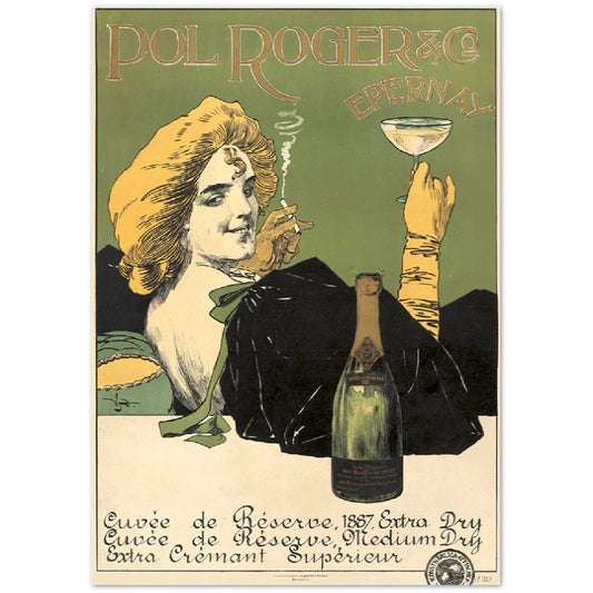 Pol Roger Vintage Poster on Premium Matte Paper - Posterify